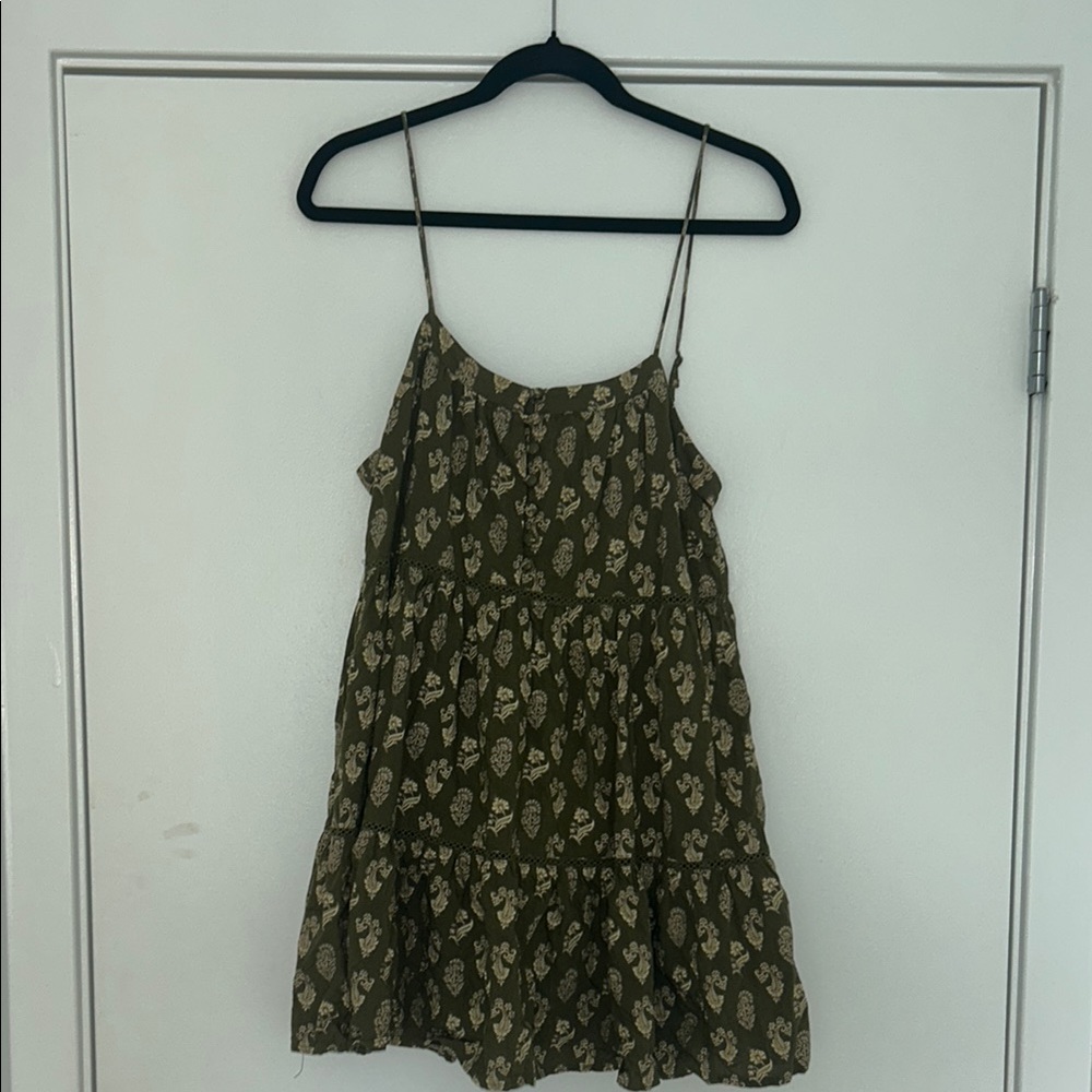 Urban Outfitters Olive Green Mini Dress